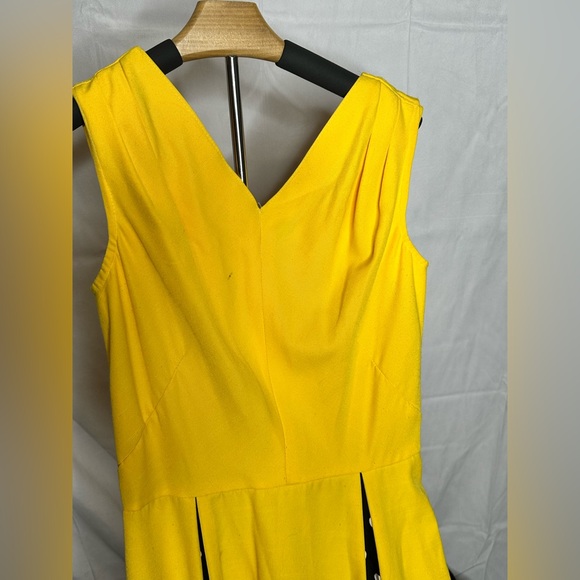 Yellow Vintage Style Swing Dress - Picture 3 of 4